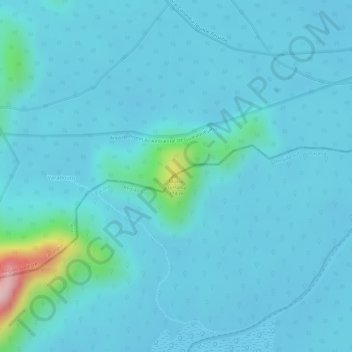 Carte topographique Morro da Palha, altitude, relief