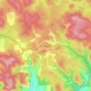 Carte topographique Dwellingup, altitude, relief
