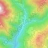 Carte topographique Setcases, altitude, relief