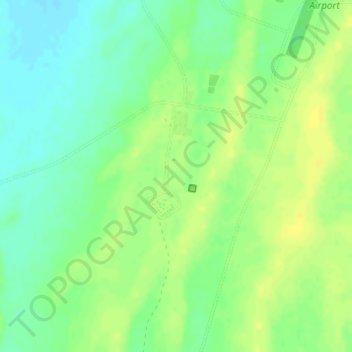 Carte topographique Dullingari, altitude, relief