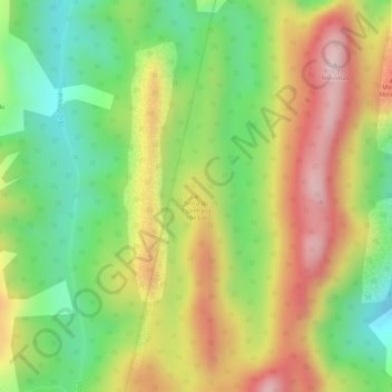 Carte topographique Serra do Espinhaço, altitude, relief