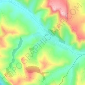 Carte topographique Urca, altitude, relief
