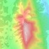 Carte topographique Black Mountain, altitude, relief