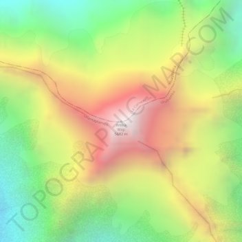 Carte topographique Willka Wiqi, altitude, relief