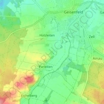 Carte topographique Scheuerhof, altitude, relief