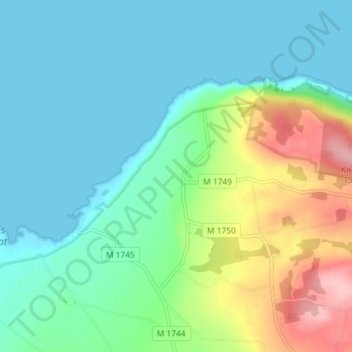 Carte topographique Segeltorp, altitude, relief