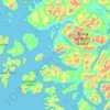 Carte topographique Coronados Islands, altitude, relief