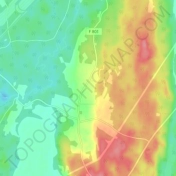 Carte topographique Änga, altitude, relief