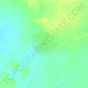 Carte topographique Hadan, altitude, relief