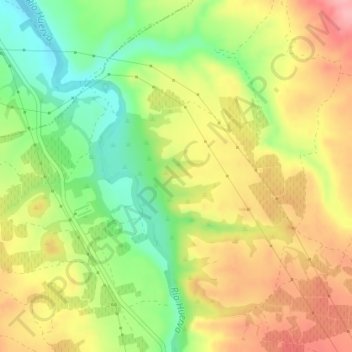 Carte topographique Planas del Juano, altitude, relief