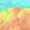 Carte topographique Bel-Air, altitude, relief