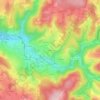 Carte topographique Le Mazet, altitude, relief