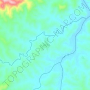 Carte topographique Bemololo, altitude, relief