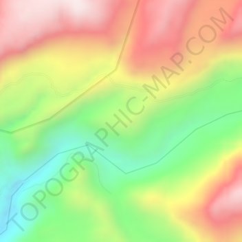 Carte topographique Alpachaca, altitude, relief