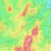 Carte topographique Les Chabannes, altitude, relief