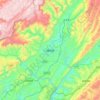 Carte topographique Jianshi, altitude, relief
