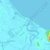 Carte topographique Narathiwat, altitude, relief