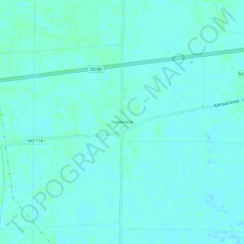 Carte topographique Hunterville, altitude, relief