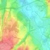Carte topographique Les Barrants, altitude, relief