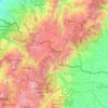 Carte topographique Cordillera de la Bretaña, altitude, relief