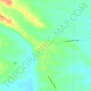 Carte topographique Crossans Corner, altitude, relief