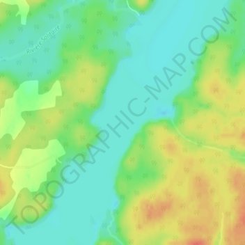 Carte topographique Lac Rémigny, altitude, relief