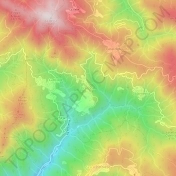 Carte topographique Crespole, altitude, relief