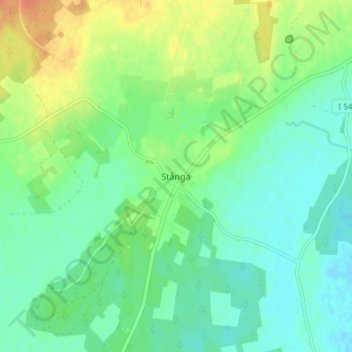 Carte topographique Stånga, altitude, relief