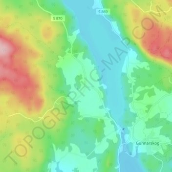 Carte topographique Tobol, altitude, relief