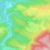 Carte topographique Moncalm, altitude, relief