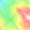 Carte topographique Capachique, altitude, relief