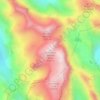 Carte topographique La Mortice sommet Nord, altitude, relief