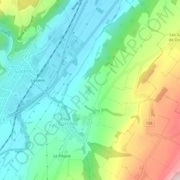 Carte topographique En Carmet, altitude, relief