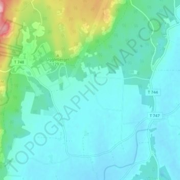 Carte topographique Alntorp, altitude, relief