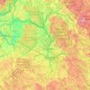 Carte topographique Erlangen-Höchstadt, altitude, relief