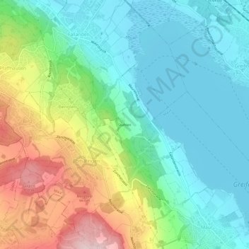 Carte topographique Stuhlen, altitude, relief