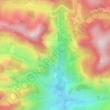 Carte topographique Mutum Preto, altitude, relief