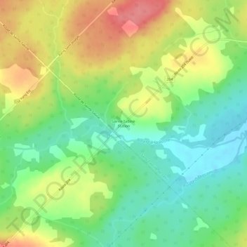 Carte topographique Sainte-Sabine-Station, altitude, relief
