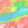 Carte topographique Lysebotn, altitude, relief