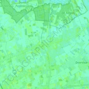 Carte topographique Scheepken, altitude, relief