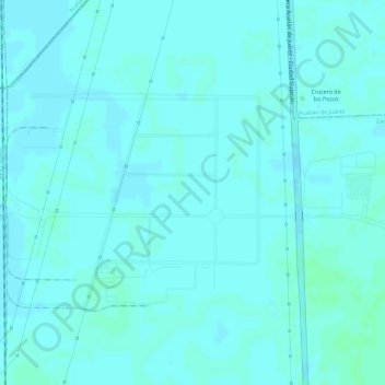 Carte topographique parque industrial centro logistico jalisco, altitude, relief