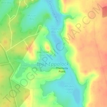 Carte topographique Low Head, altitude, relief