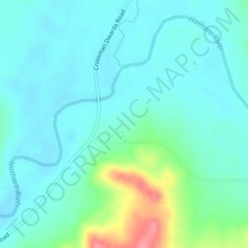 Carte topographique Dwarda, altitude, relief