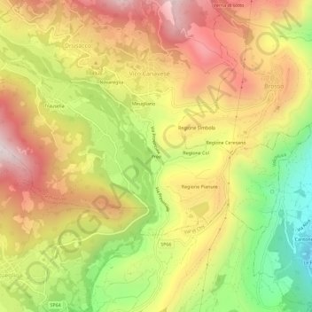 Carte topographique Prée, altitude, relief