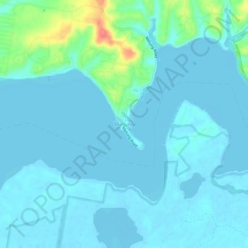 Carte topographique Metung, altitude, relief