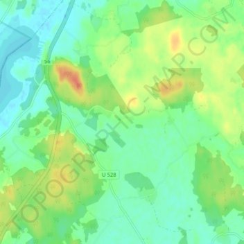 Carte topographique Hässelby, altitude, relief