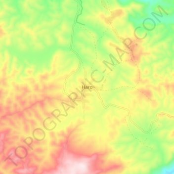 Carte topographique Haro, altitude, relief