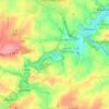 Carte topographique Wahnitz, altitude, relief