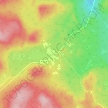 Carte topographique Lillmörtsjön, altitude, relief