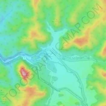 Carte topographique Camp Blackman, altitude, relief